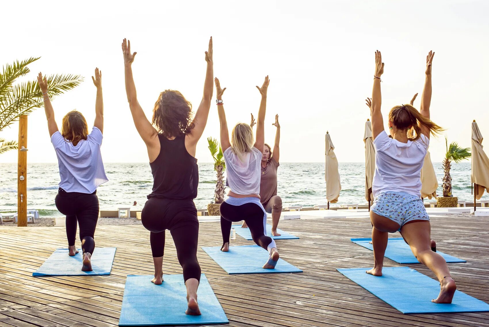 I busy i my yoga class