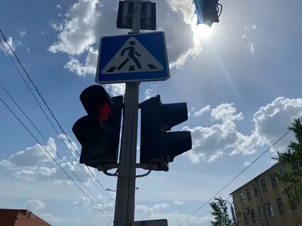Стрелка с пешеходом