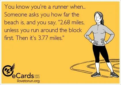 When you run fast you get tired. When you run fast you get tired