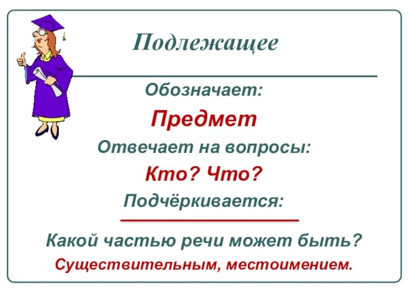 Подлежащее. Подлежающие и сказуемые на каеине аопросы. На какие вопросы отвечает подлежащее. Подлежащее и сказуемое.