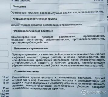 Канефрон моча