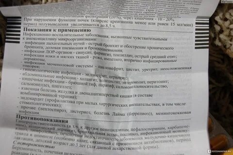 Антибиотики принимают до или после еды амоксициллин