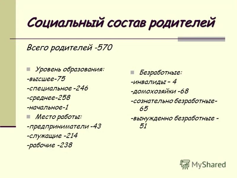 Статистика состава семей. Социальный состав родителей. Социальный состав родителей. Социальный состав. Социальный состав родителей.