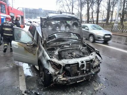 Сгорел мерседес