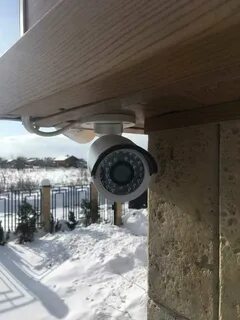 Установка камер видеонаблюдения дом