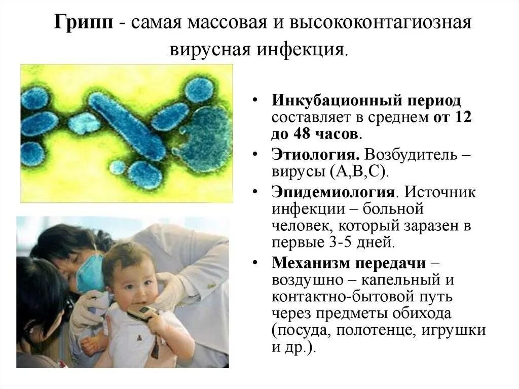 Грипп возбудитель благоприятные условия для распространения. Инкубационный период вируса гриппа. инкубационный период вирусных заболеваний у детей. механизм передачи гриппа. инкубационный период при вирусном заболевании.