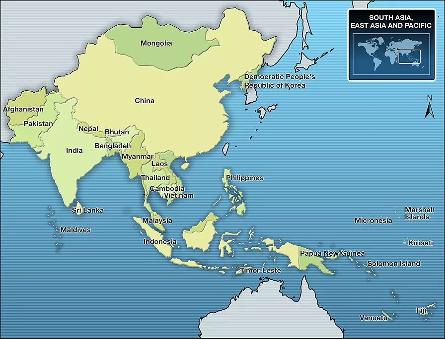 Какая территория восточной азии. Политическая карта Азиатско-Тихоокеанского региона. Азиатско-Тихоокеанский регион на карте. Азиатский Тихоокеанский регион на карте. Азиатско Тихоокеанский макрорегион на карте.