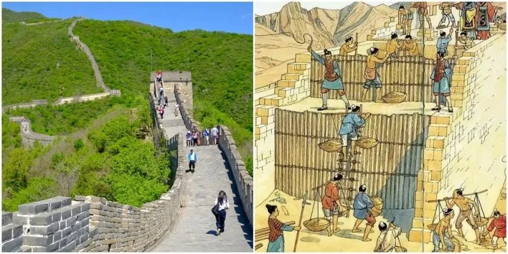 Сколько строили китайскую стену по времени