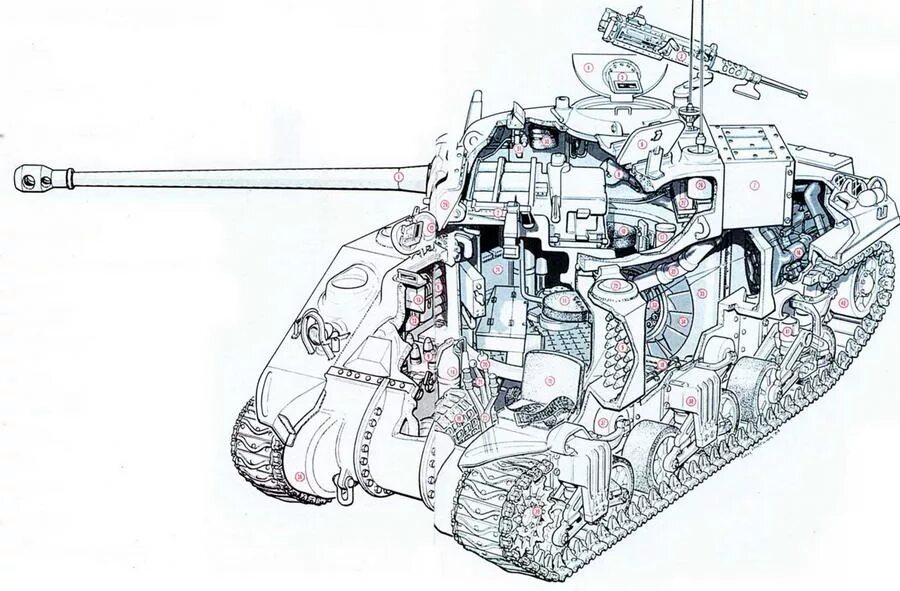 Танк н 3 расположение узлов Heavy tank Fiat 2000 (Italy)