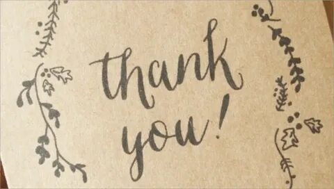 Thanks you home made