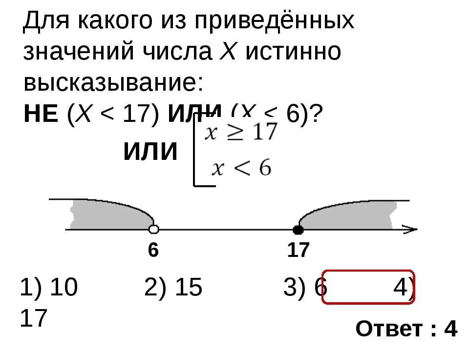 Какое из приведенных значений. Для какого из приведённых значений числа x истинно высказывание. для какого из приведённых значений числа x истинно высказывание не. напишите наименьшее число х для которого истинно высказывание. для какого из приведённых значений числа x истинно высказывание не х&lt;8.