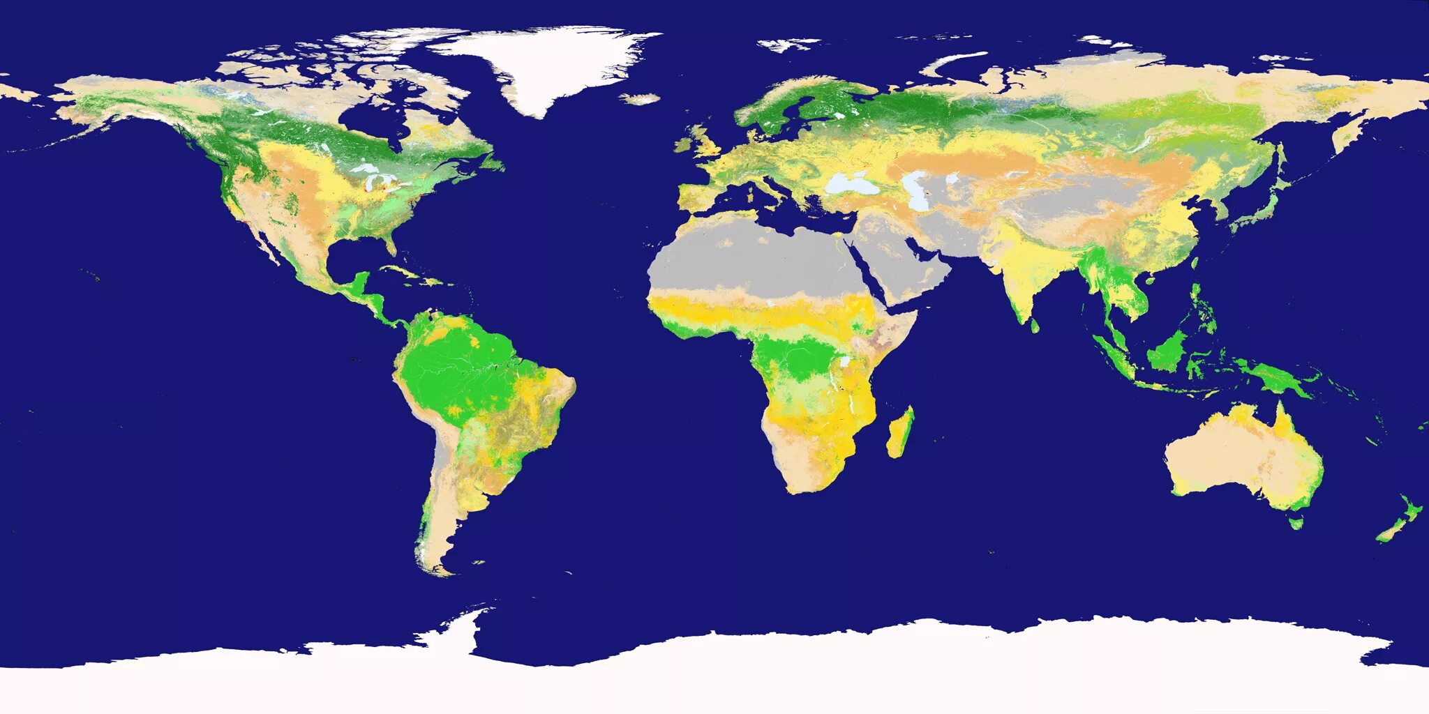 In most areas of the world. Пустыни на карте.