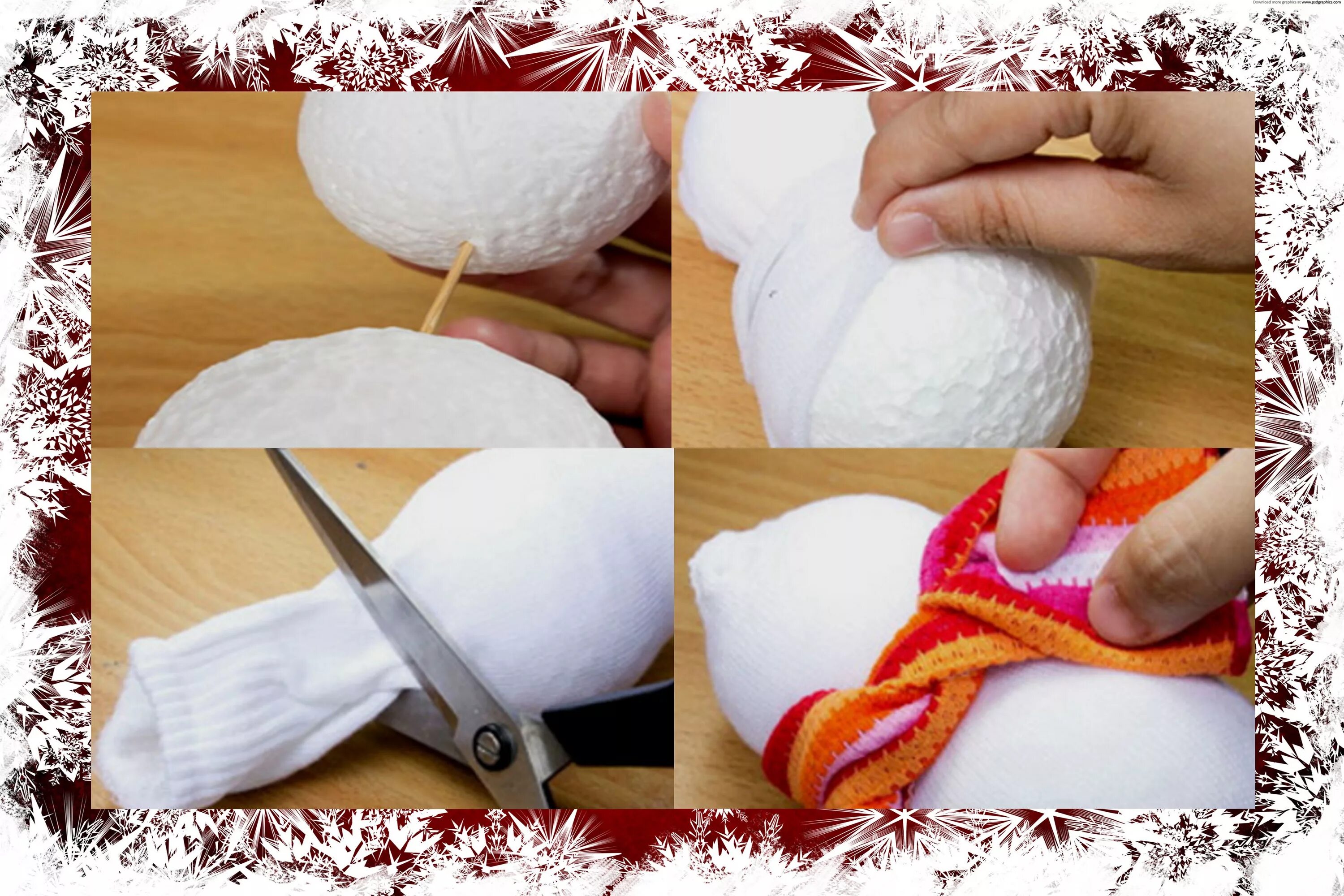 Поделка на новый год снеговик из носка. Игрушка из носка своими руками. Шапки для кукол из носков. Шапочка для игрушки из носка. Снеговик из носка своими руками.