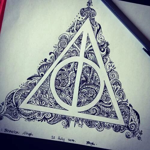 Deathly Hallows 3 Harry potter, Tattoo filler, Deathly hallows tattoo