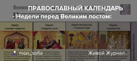 Подготовительные недели 2024