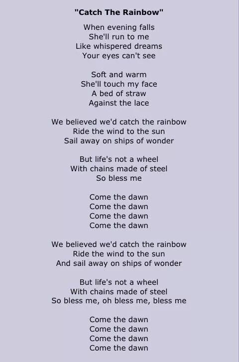 Песня over the rainbow. Rainbow текст. Ноты catch the Rainbow. Catch the Rainbow песня. Catch the Rainbow перевод.