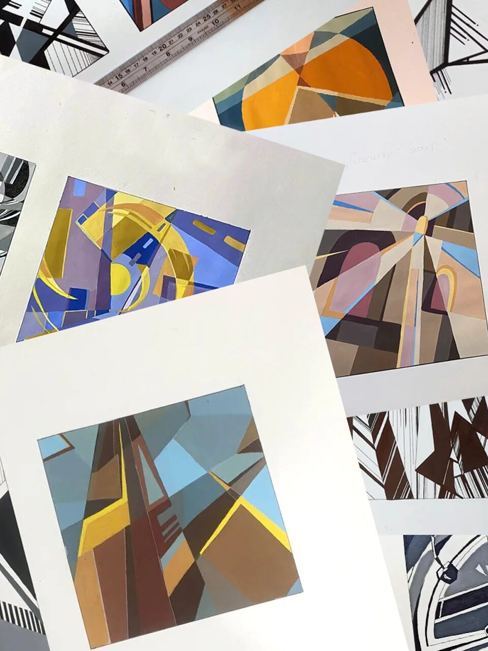 Абстрактная композиция из геометрических фигур. Основнвезаконы композиции. Композиция в рисования компоновка. Изучение композиции. Ритм метр статика динамика.