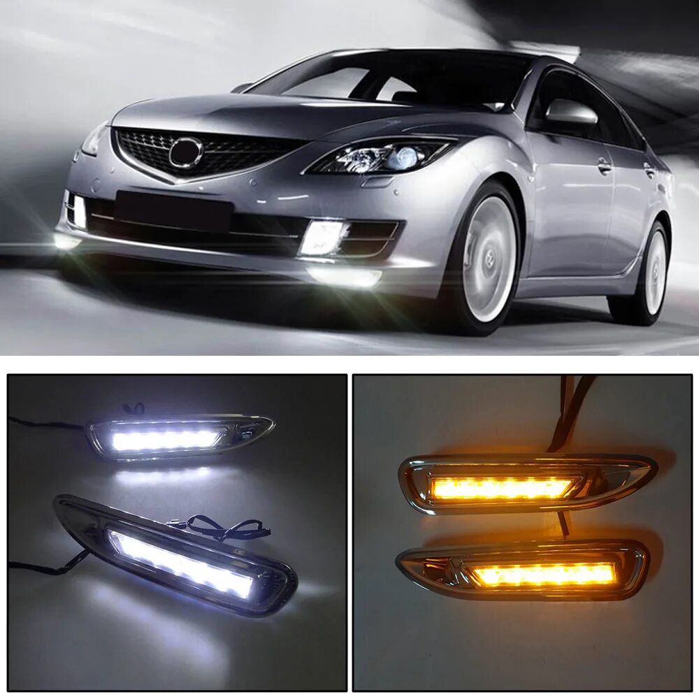 Птф мазда 6 gh. Led Mazda 6gh. Led ПТФ Мазда 6 GH 2008. Противотуманки led на мазду 6 GH. ПТФ Мазда 6 лед led GH.