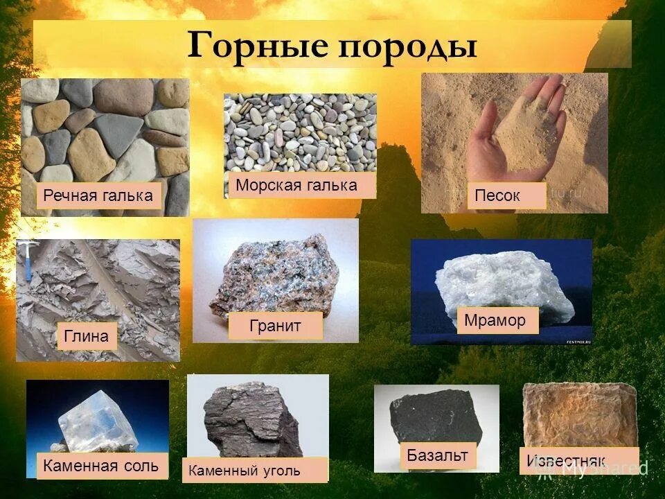 Полезные ископаемые имеющие осадочное происхождение