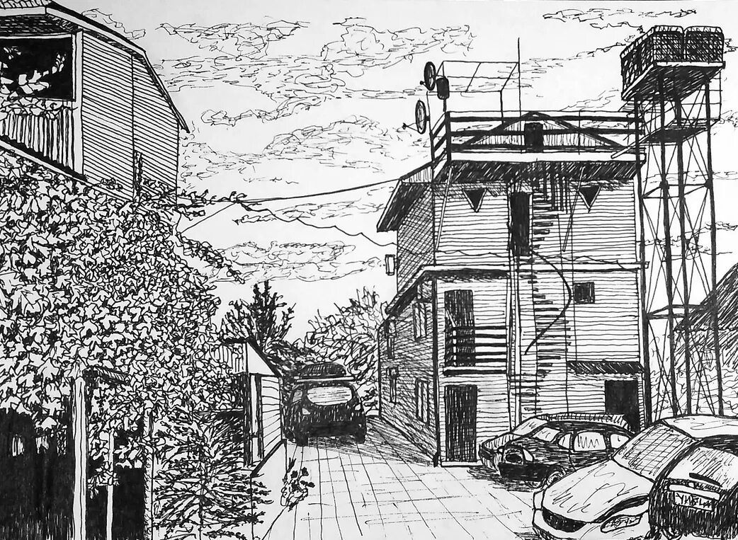 Графика работа городская улица. Графический пейзаж гелевой ручкой. наброски городского пейзажа. городской пейзаж гелевой ручкой. городской пейзаж графика гелевой ручкой.