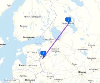 Псков петрозаводск расстояние