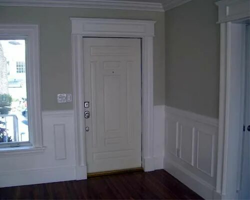 Наличники в цвет стен в интерьере Pin on Baseboard Baseboard styles, Farmhouse interior, Farmhouse trim