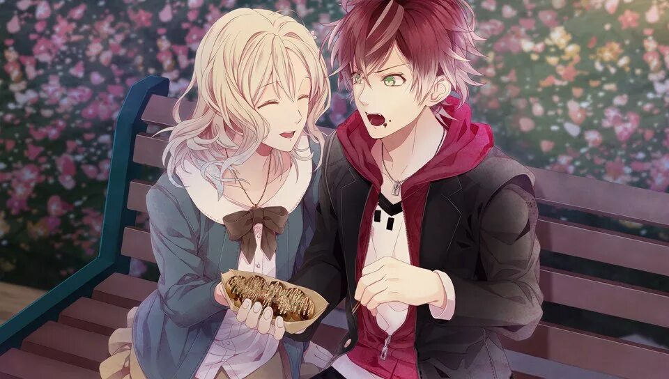 Аниме дьявольские возлюбленные юи и кино. Юи комори и аято. Diabolik lovers. Юма муками и юи комори. Дьявольские возлюбленные аято и юи поцелуй.