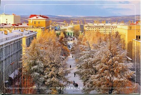 Город мурманск зимой