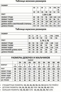Размеры детской одежды китай