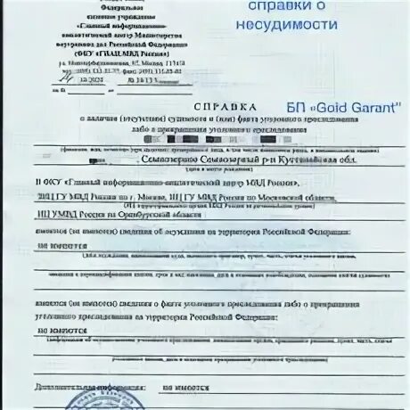 Как выглядит справка о несудимости в россии Нужна ли справка об отсутствии судимости при приеме на работу водителем автобуса
