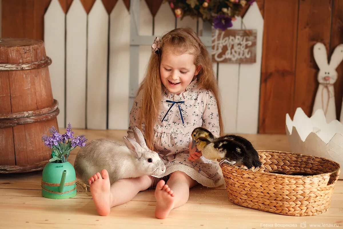 Пасхальная фотосессия для детей. Пасхальный фотопроект с кроликом. Пасхальный фотопроект с кроликом и цыплятами. Фотосессия с кроликом в студии. Фотосессия с кроликами детская.