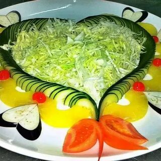 Сервировка стола для салата