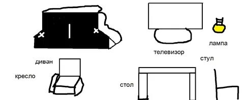 На рисунке изображено сейф и кресло
