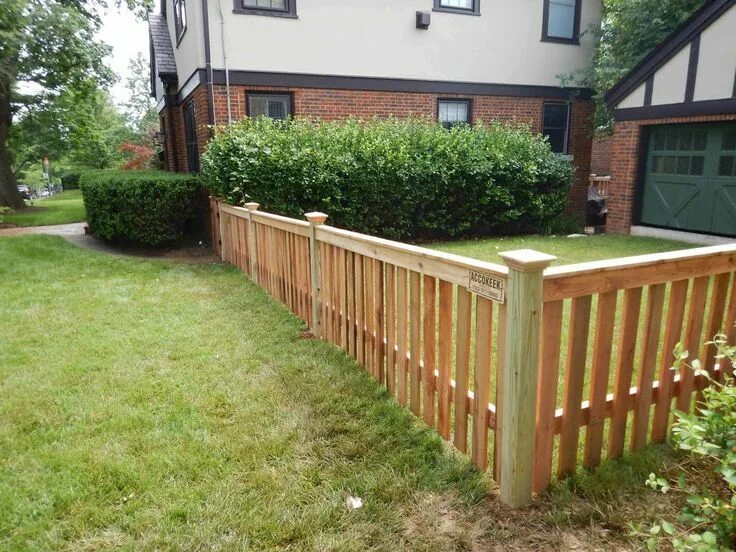 Заборы невысокие фото Garden fence & screen the right fence for your own garden Gartenzaun, Gartenza