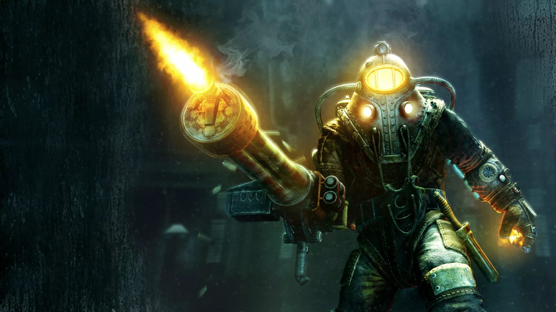 Сколько весит биошок. Bioshock 2 Remastered. Биошок 2 большой папочка. Большой папочка Bioshock 2 арт.