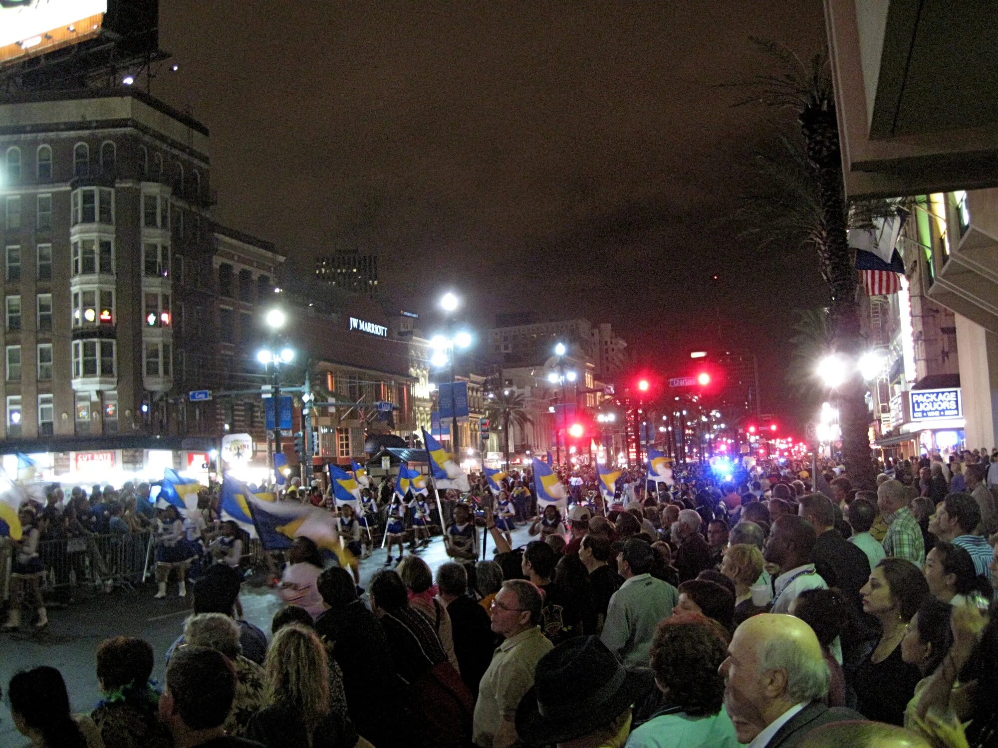 Night crowds. Night crowds