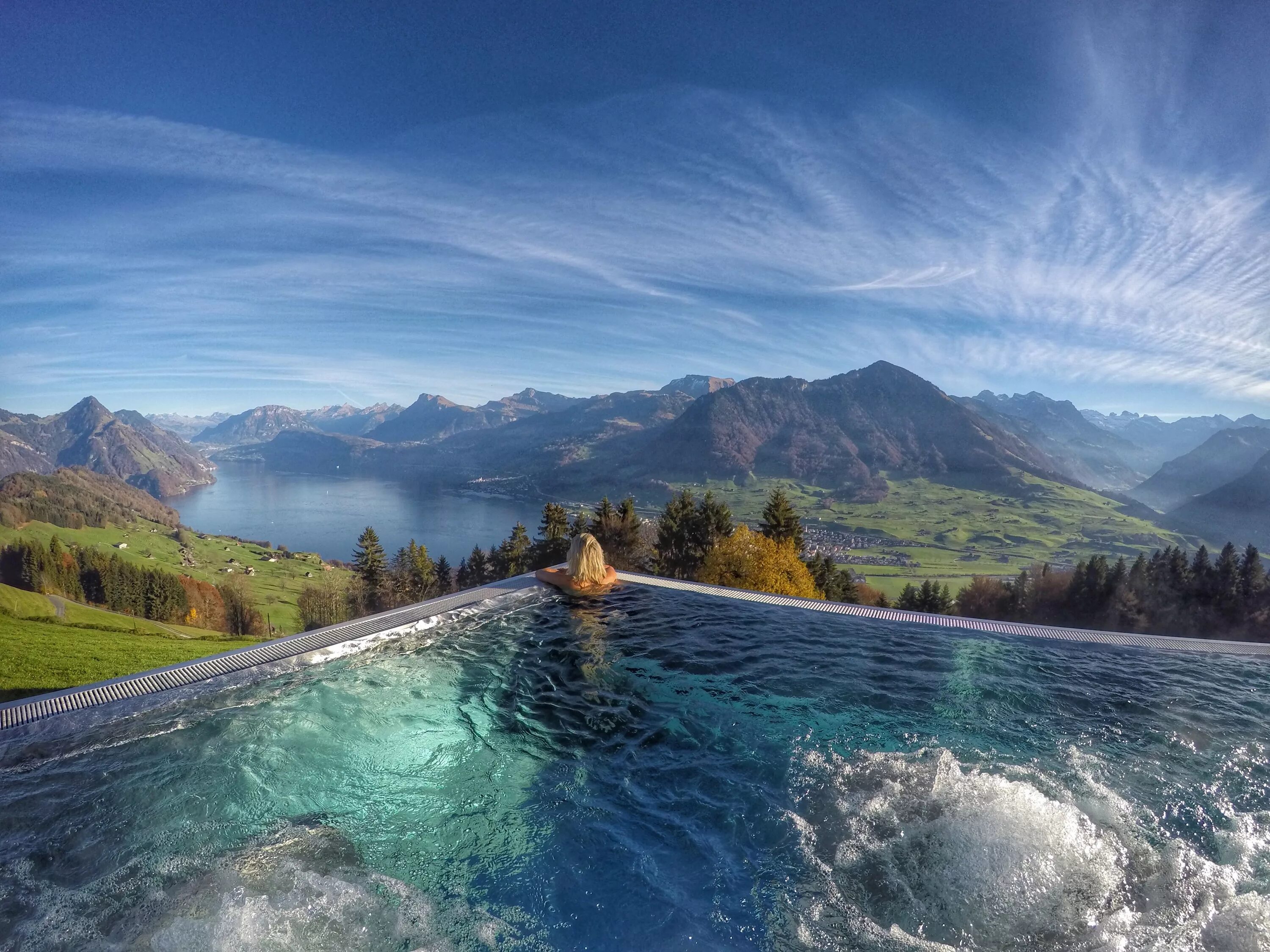 Amazing view. Villa Honegg. Hotel Villa Honegg. Вилла Хонегг Швейцария. Швейцария бассейн в горах.
