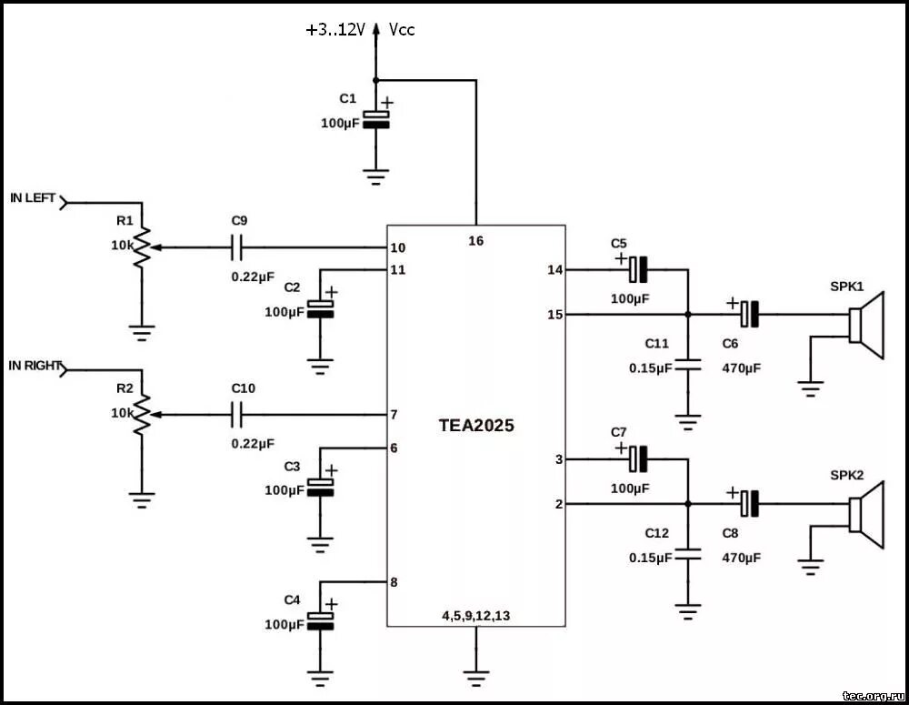2025. Усилитель на микросхеме tea2025b. Tea2025b схема усилителя мостом. Tea2025b схема включения. Микросхема tea2025b схема включения.