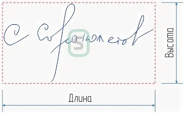 Sizes signature. Sizes signature