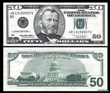 Вид 50 долларов