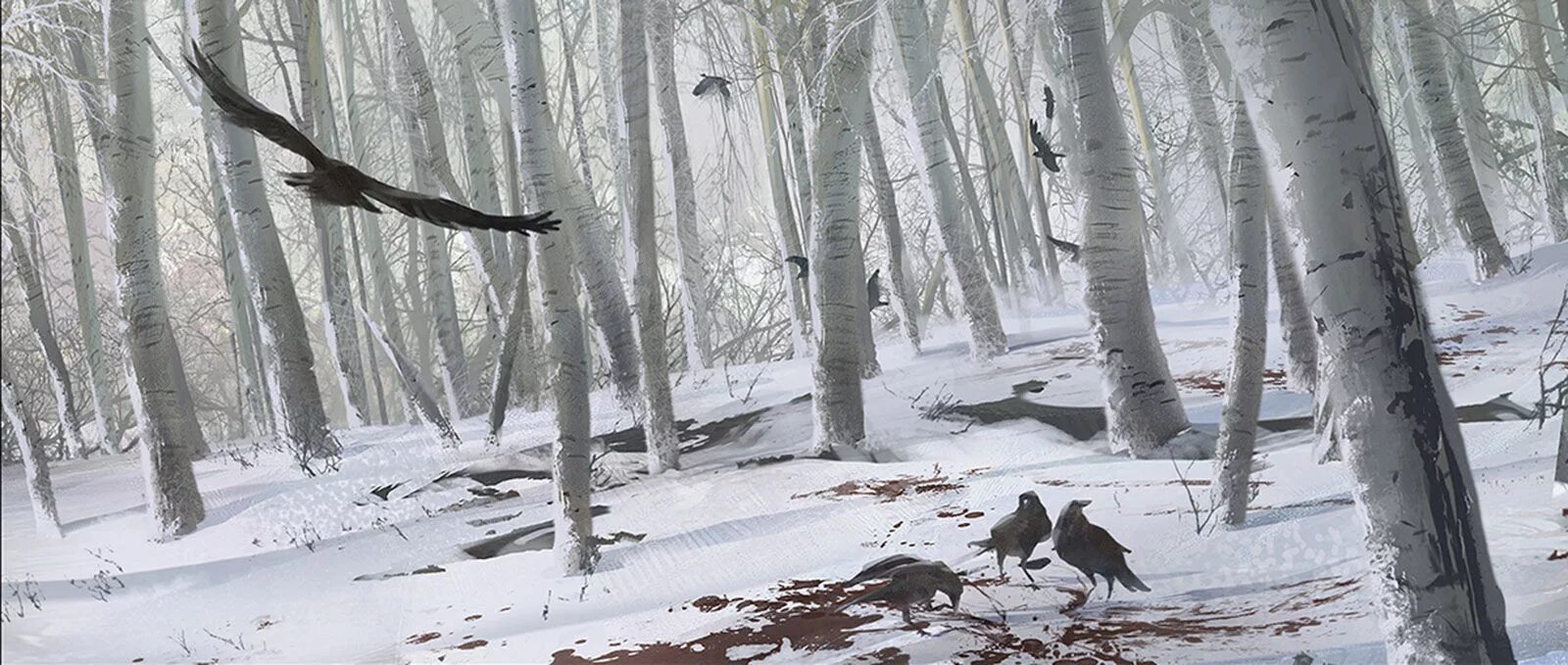 Where winter crows go. Where winter crows go