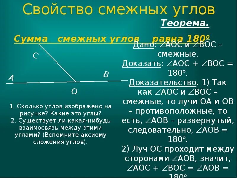 Верное утверждение вертикальные углы равны. Доказать свойства смежных и вертикальных углов. Теорема о смежных углах с доказательством. Доказательство смежных углов 7 класс. Теорема смежных и вертикальных углов с доказательством 7 класс.