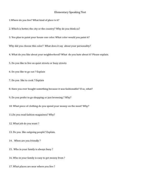 Questions for elementary. Speaking test. elementary test. questions for discussion elementary. elementary speaking questions for exams.