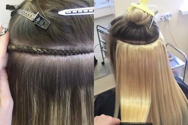 ГОЛЛИВУДСКОЕ НАРАЩИВАНИЕ ВОЛОС: ❗ КОРОТКО это: тоненькая косичка из ваших волос 