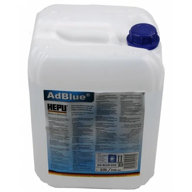 Мочевина 10л. Hepu adblue-010. ад блю 10л. мочевина adblue 10l. sintec adblue мочевина 10l артикул.