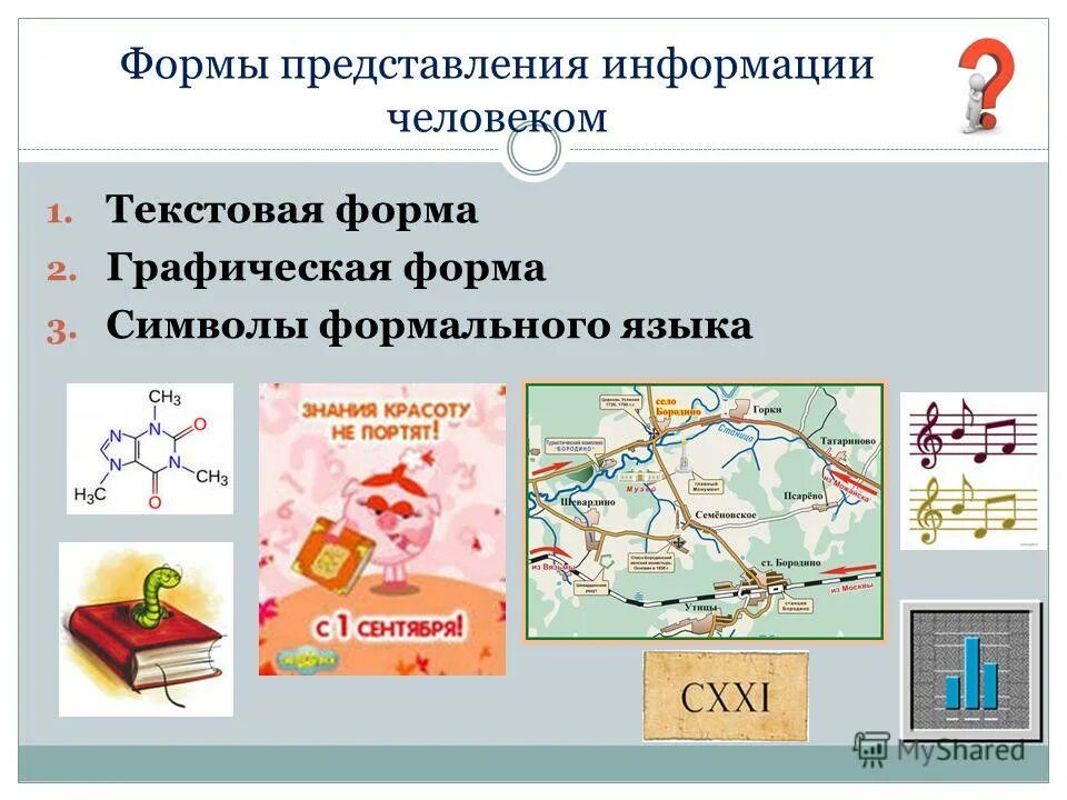 Представление информации в виде презентации