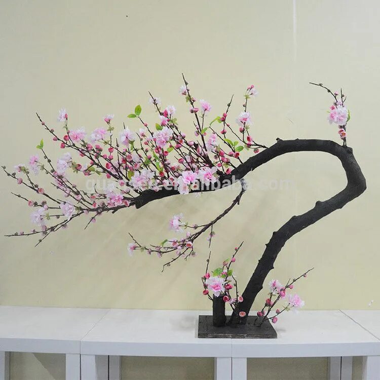 Искусственное дерево Сакура своими руками. Декоративное дерево для интерьера Сакура. Пасхальное дерево Сакура.