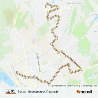 Маршрут 51 где едет
