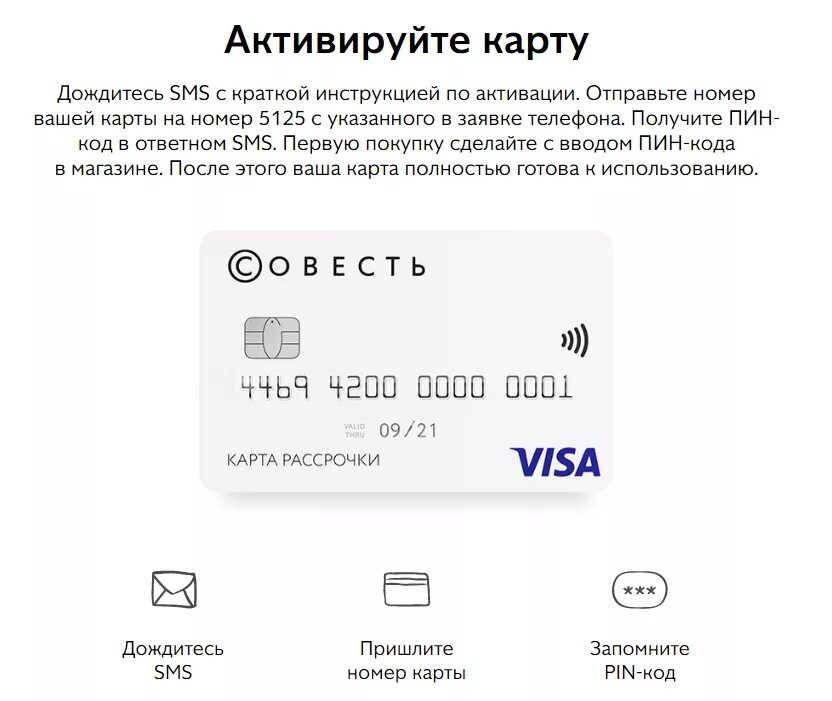 Как активировать карту пополнения