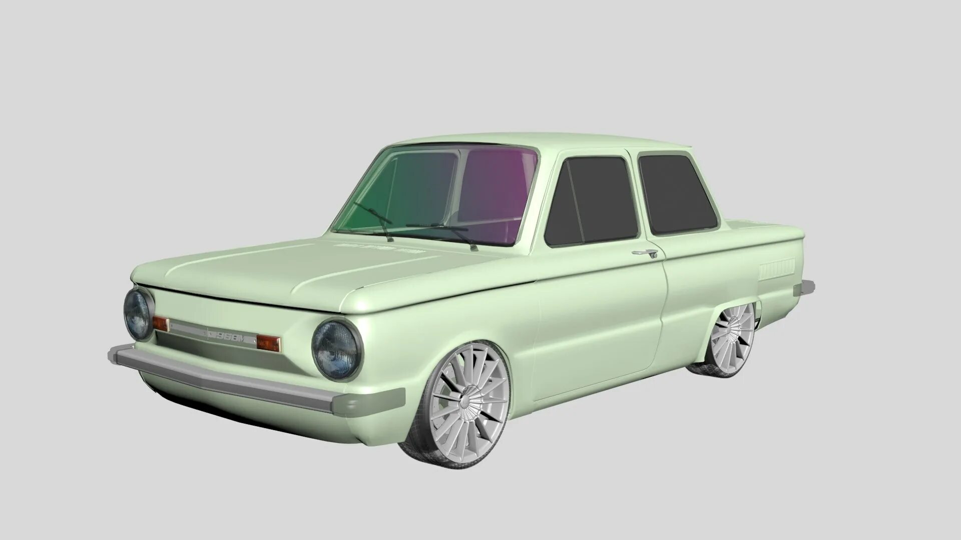 Vehicle zaz_968m. Заз 968м 3d модель. Заз-966 «запорожец». Заз 3д модель. Запорожец заз-968 модель.